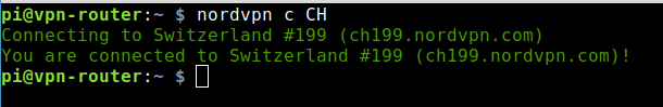 When I dial into a server on the VPN router, the location changes. This applies to the Chromecast and all other devices connected to the router.