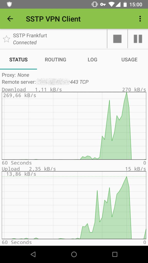 Only the premium SSTP client for Android has really convinced me