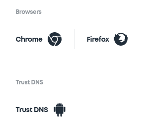 Surshark offers extensions for the browsers Chrome and Firefox