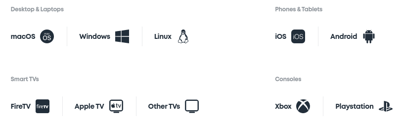 Surfshark is available for: macOS, Windows, Linux, iOS, Android and more!