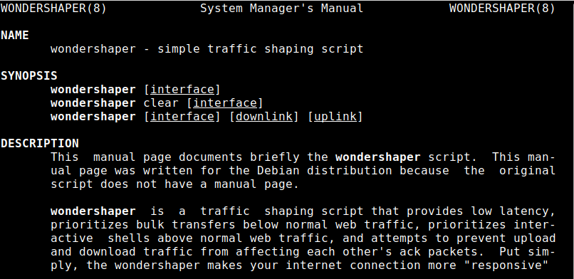 Wondershaper allows me to regulate the internet speed