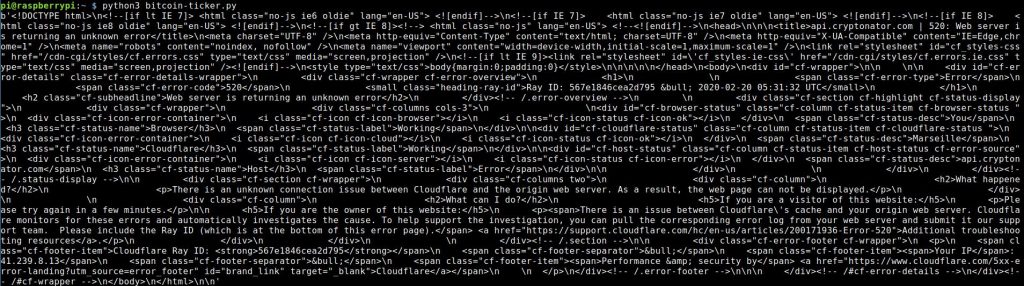 Cloudflare doesn't like my request – so we have to tinker a bit