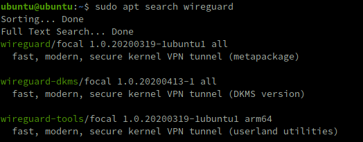 You can easily install the WireGuard packages