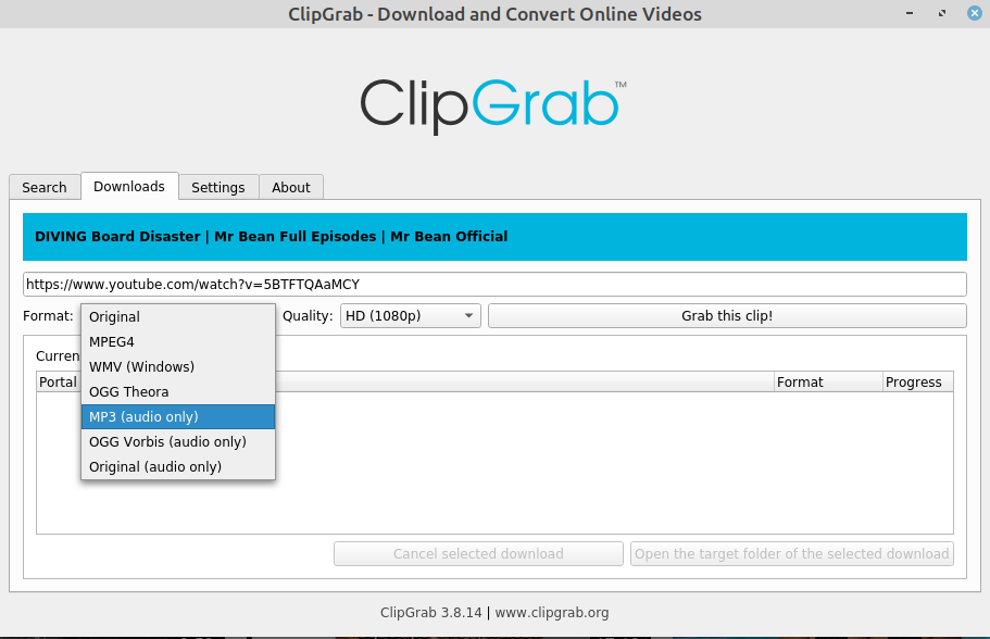 Searching for an alternative to youtube-dl? Try ClipGrab!