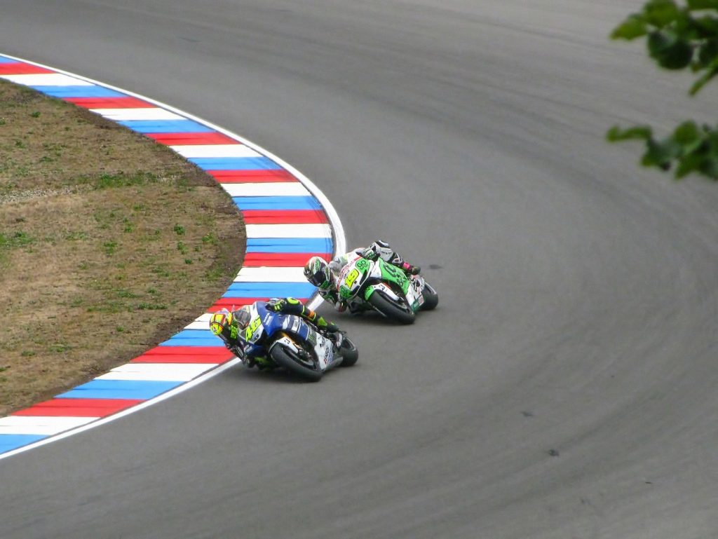 Valentino Rossi and Alvaro Bautista.