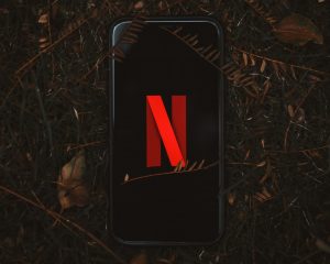 The Netflix app on a phone.