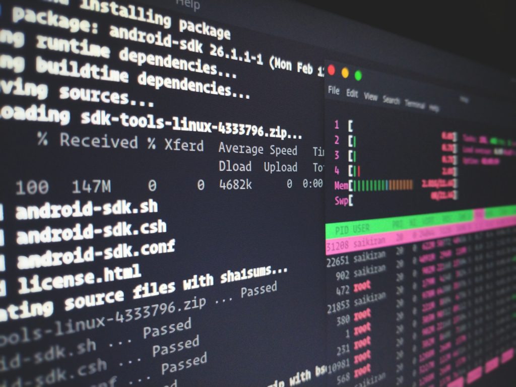 Linux code.