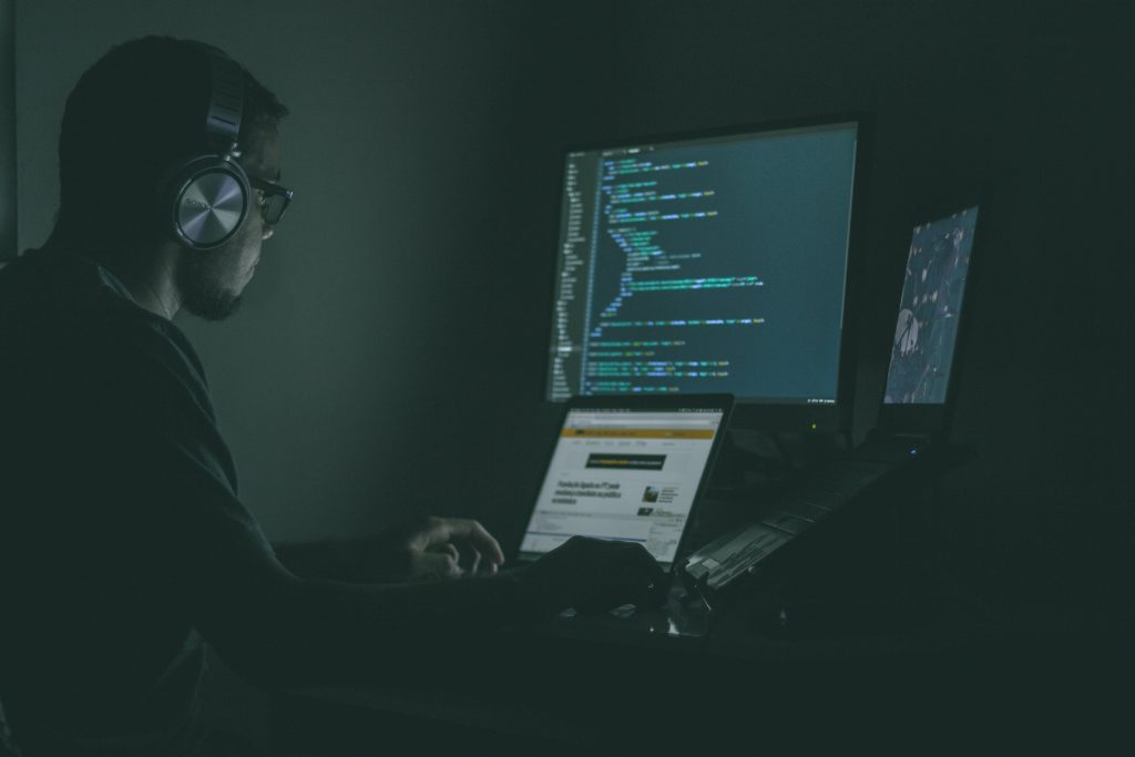 A man on the dark web