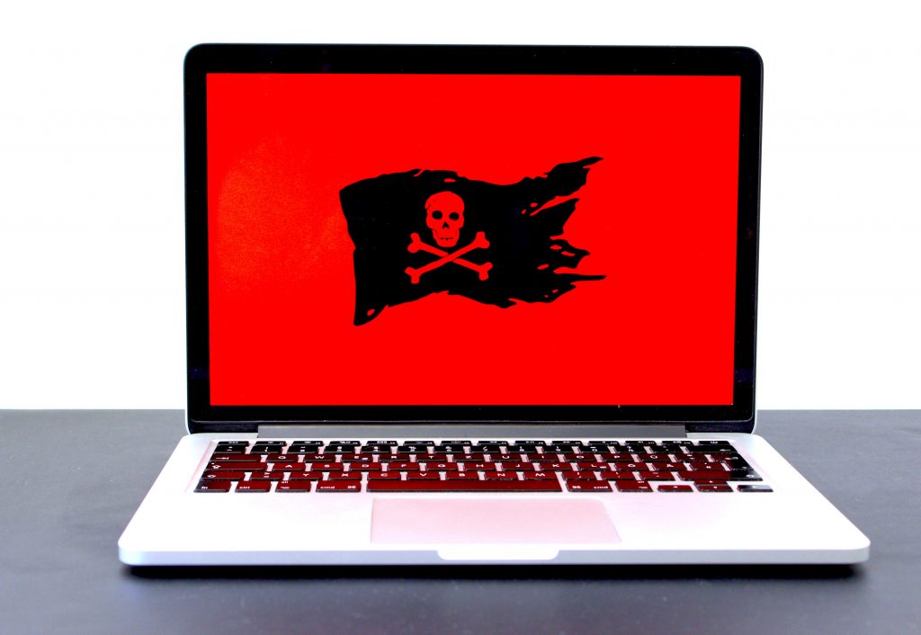 Laptop with malware