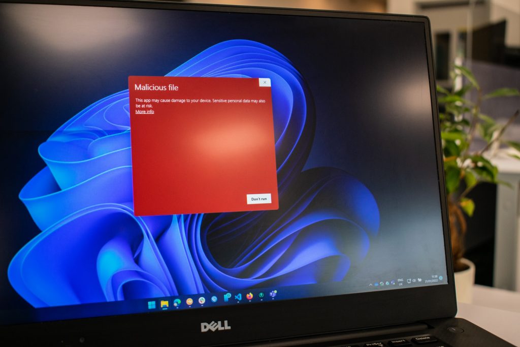 Malware on laptop