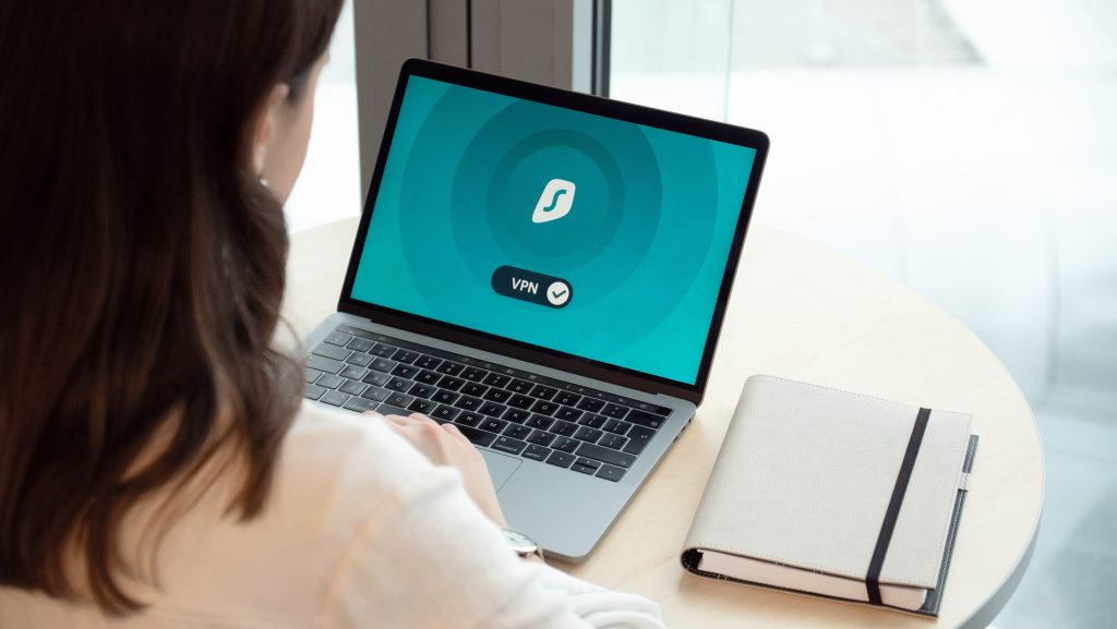 Surfshark VPN on laptop