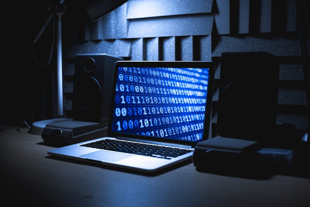 Laptop infected with ransomware